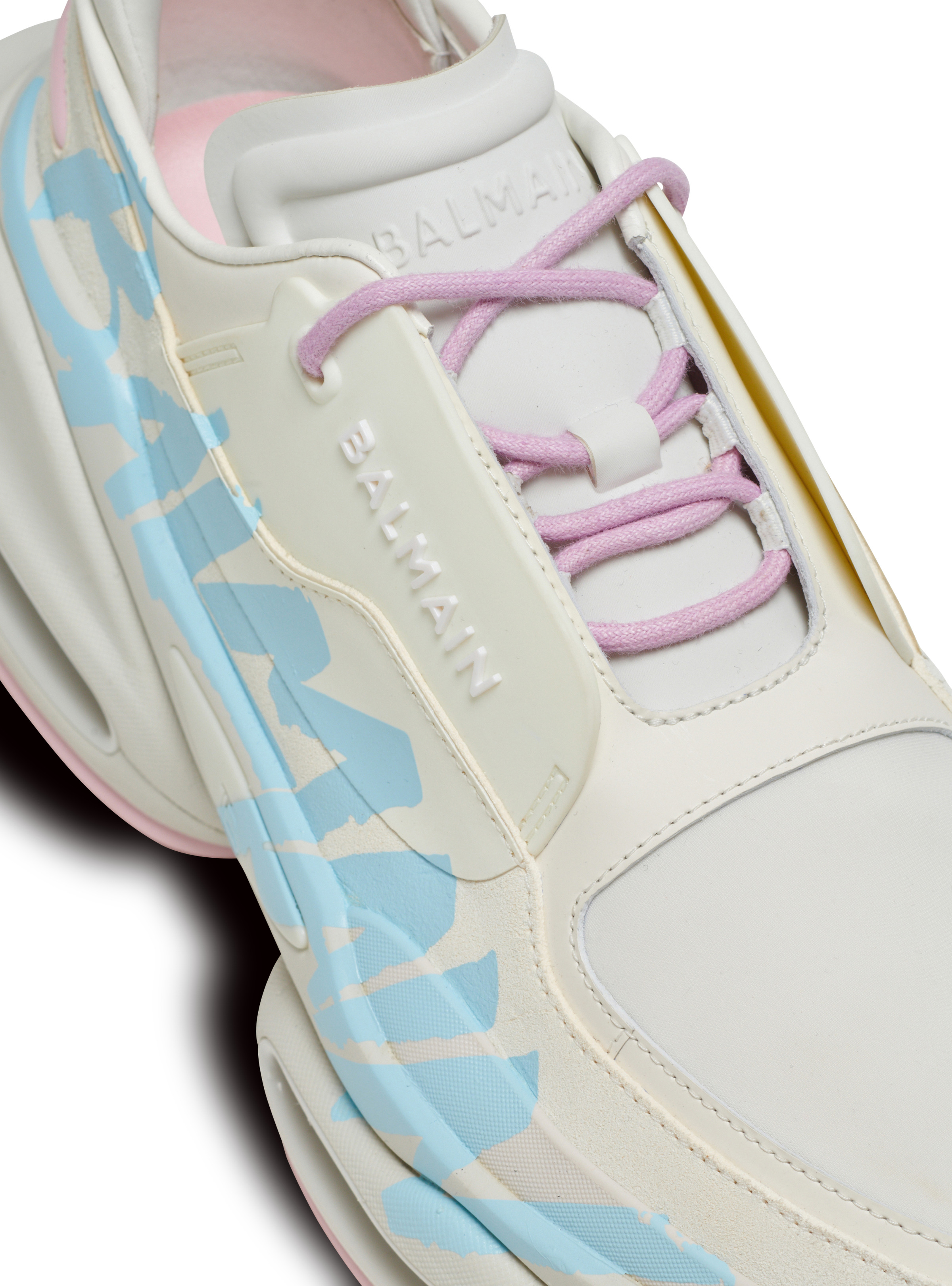 B-Bold trainers in leather, neoprene and suede - 7