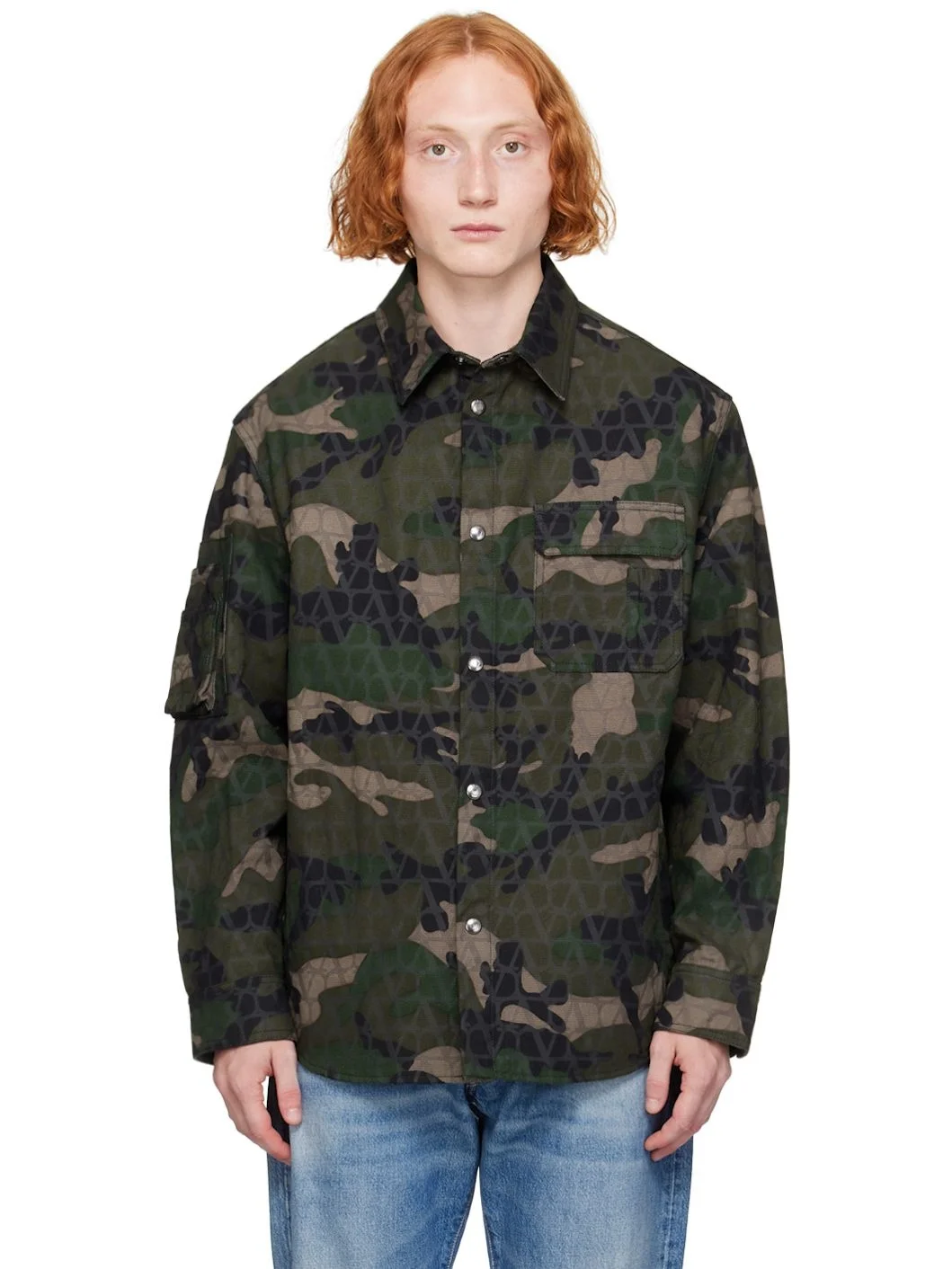 Green Camouflage Jacket - 1