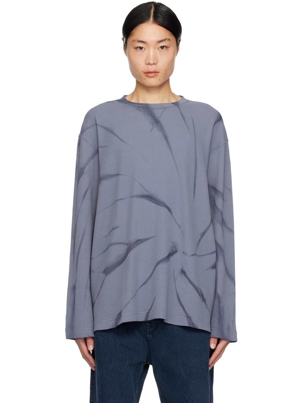 Blue Flame Long Sleeve T-Shirt - 1