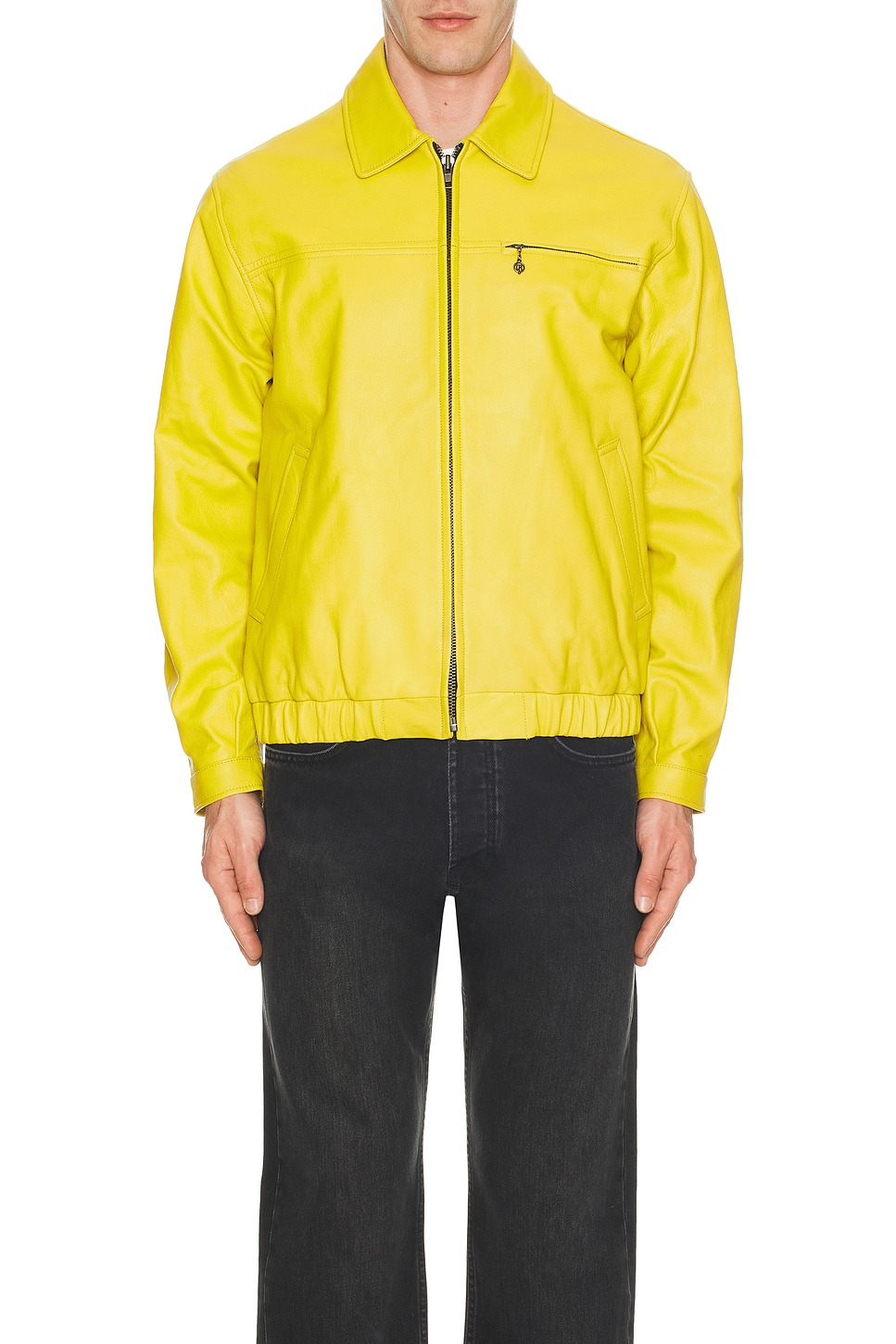 Leather Harrington Jacket - 4