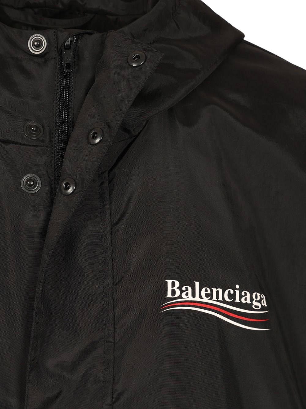 Rain Jacket With Logo Jackets Black - 4