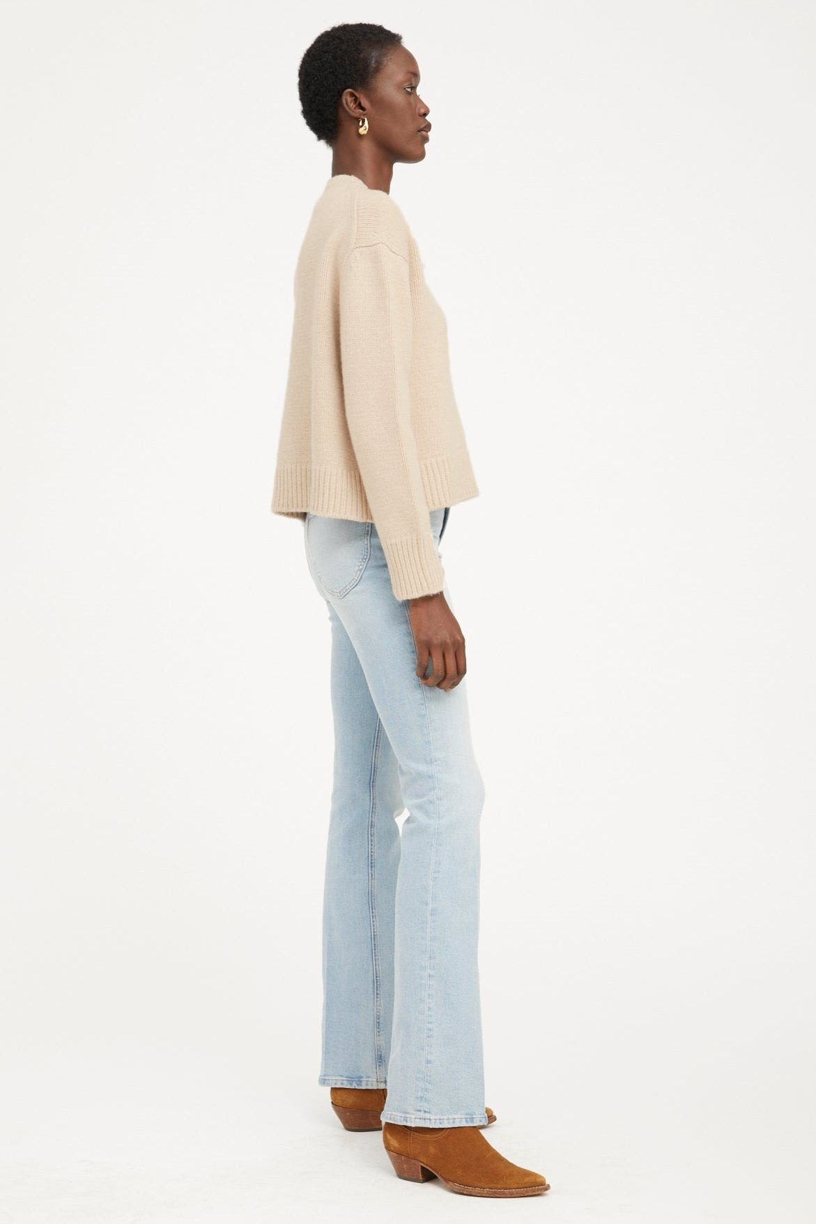 OAT HEAVY CASHMERE SWEATER - 6