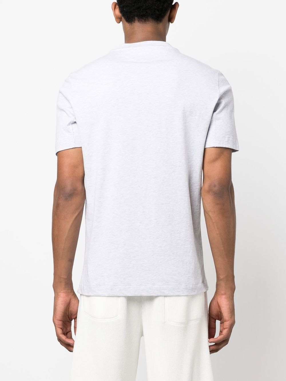 logo-embroidered short-sleeve T-shirt - 4