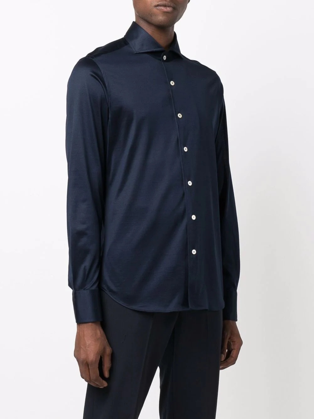 fitted button down shirt - 3