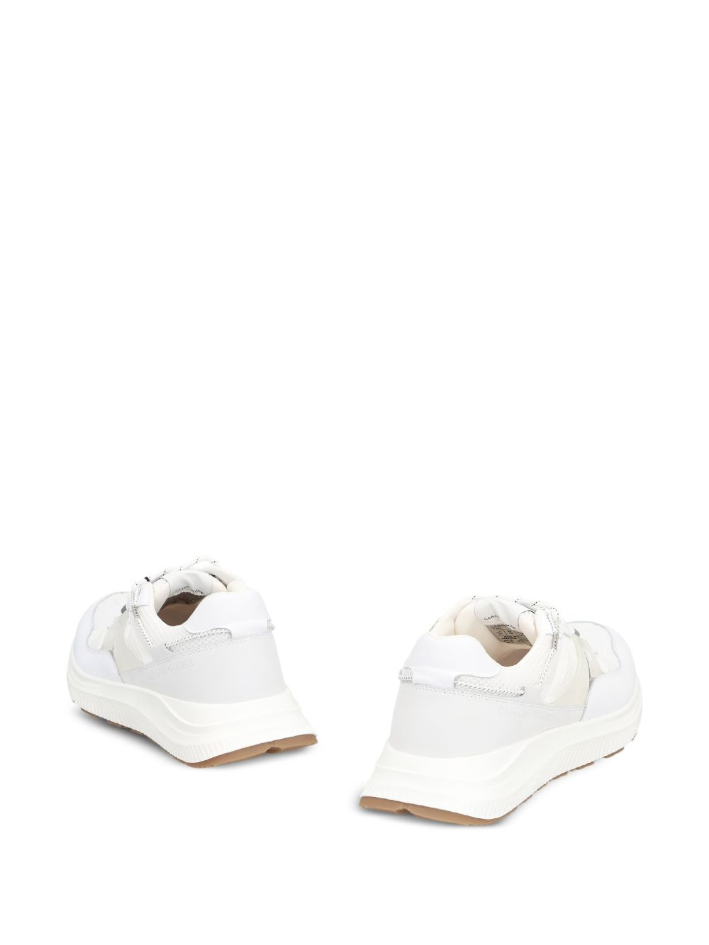 Cascade leather mesh panel sneakers - 3