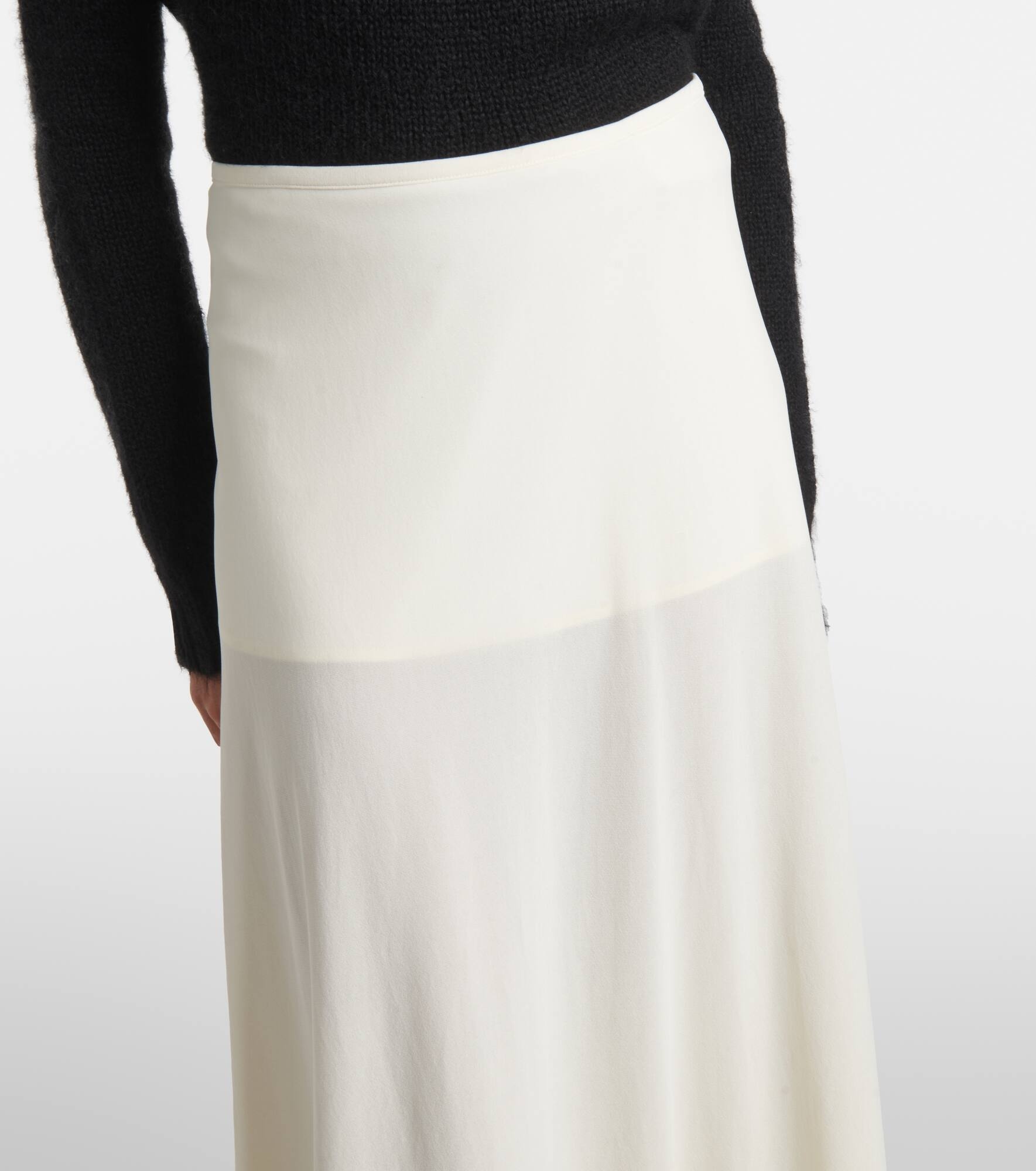 Crêpe midi skirt - 4