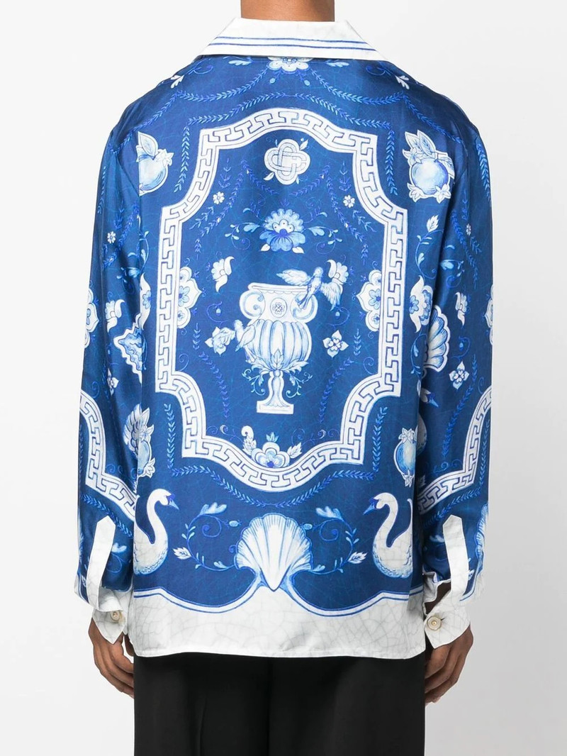 embroidered button-down silk shirt 4