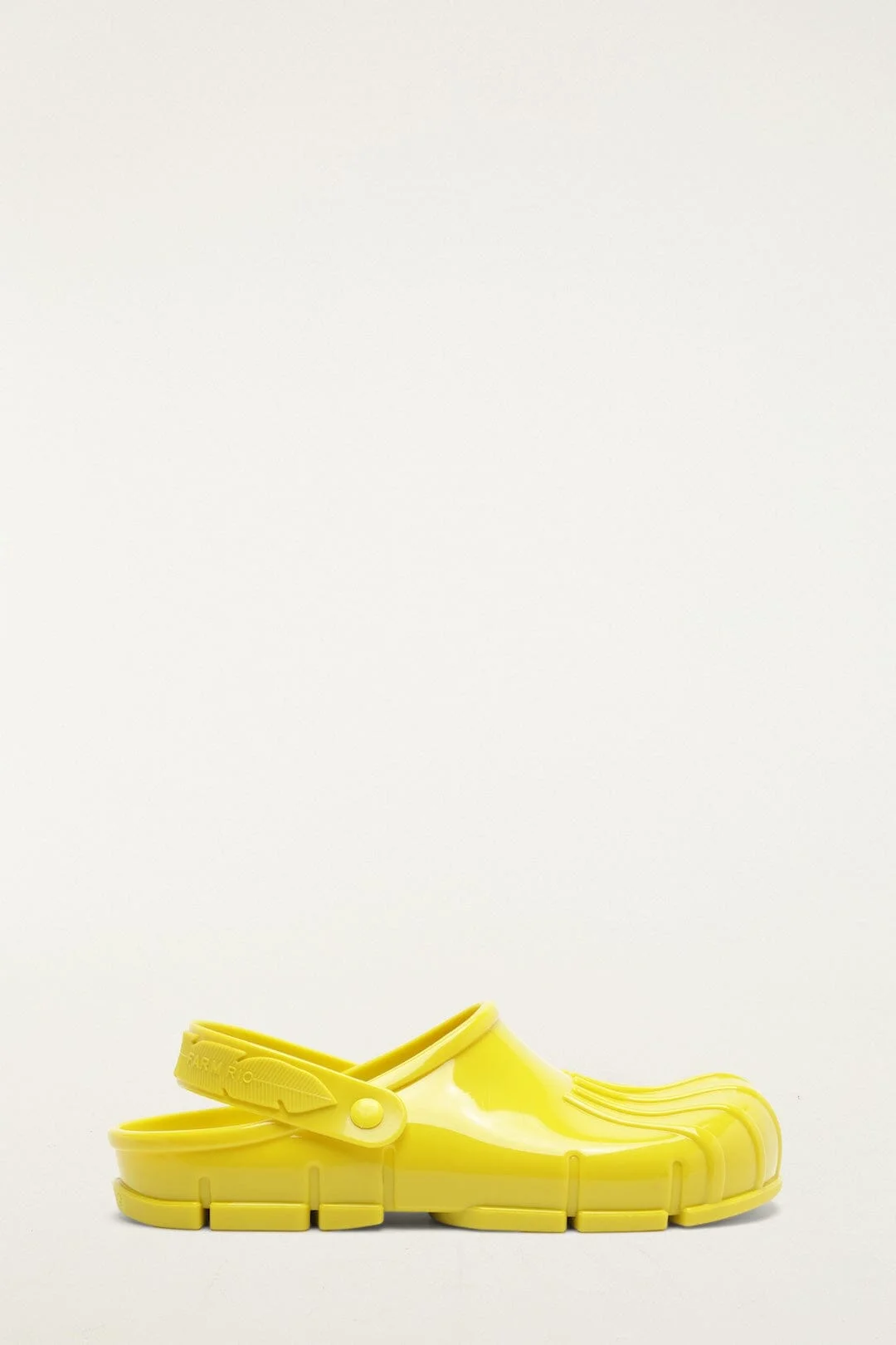 Yellow Monstera Slingback Rain Clog - 1