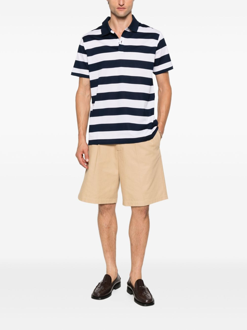striped polo shirt - 2