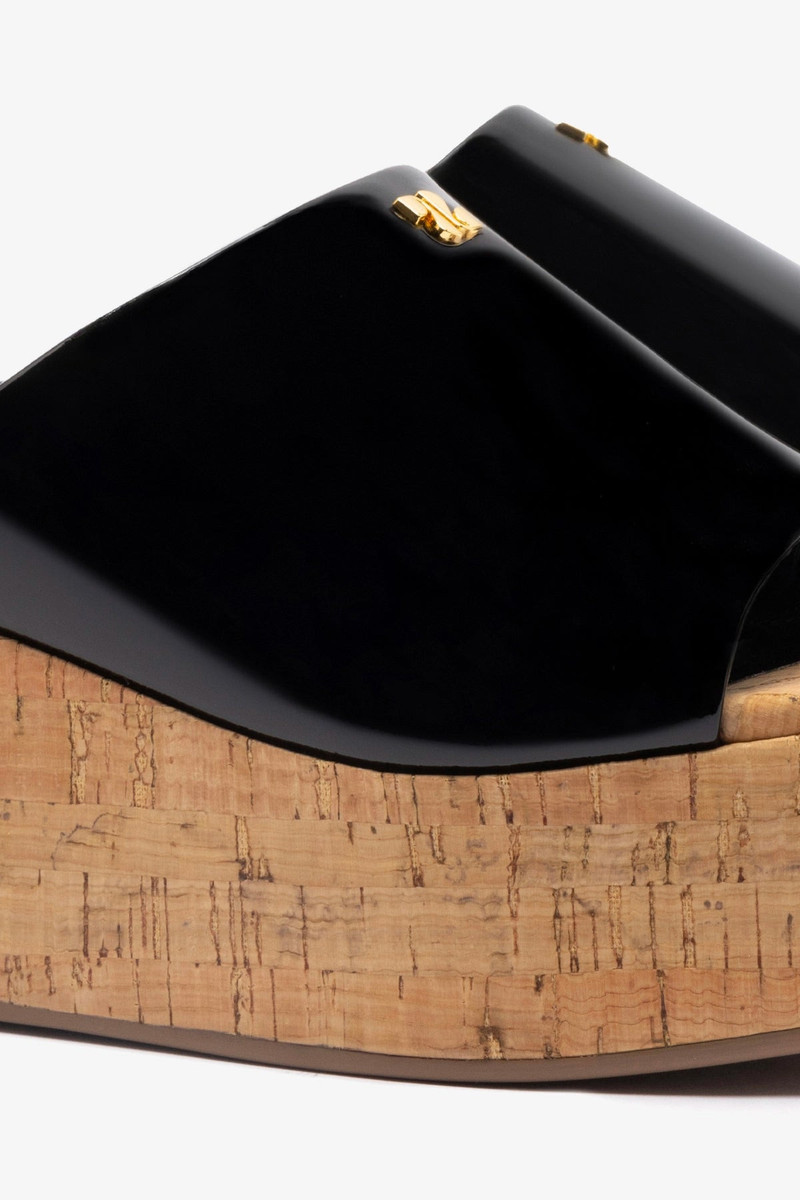 Charli Mule In Black Patent Leather 4
