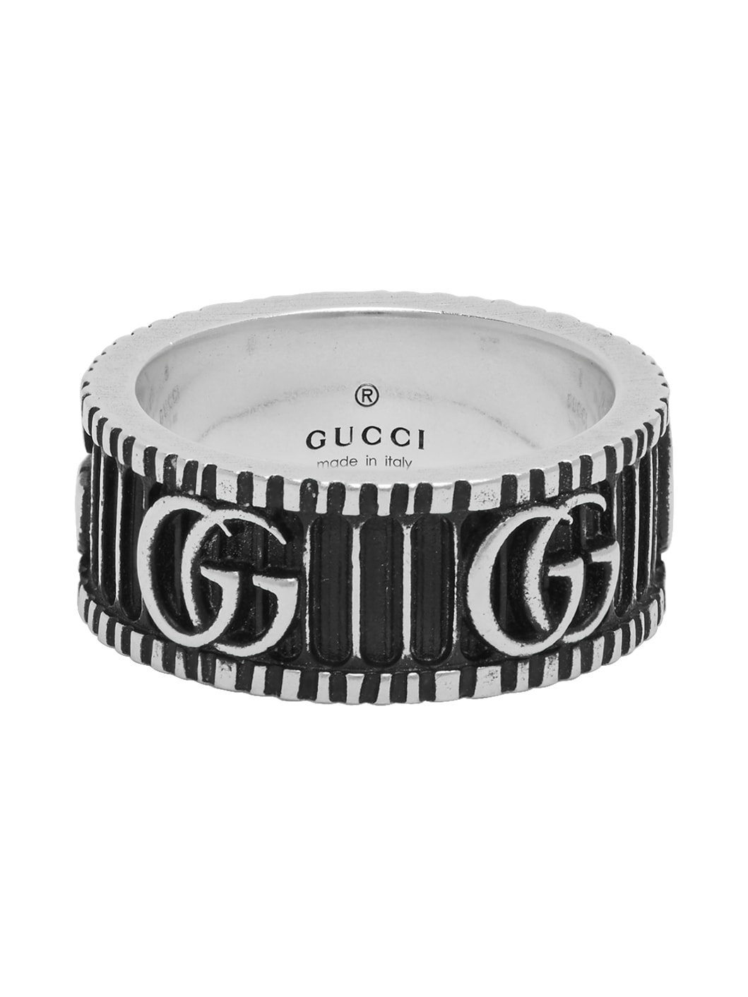 Silver GG Marmont Ring - 1