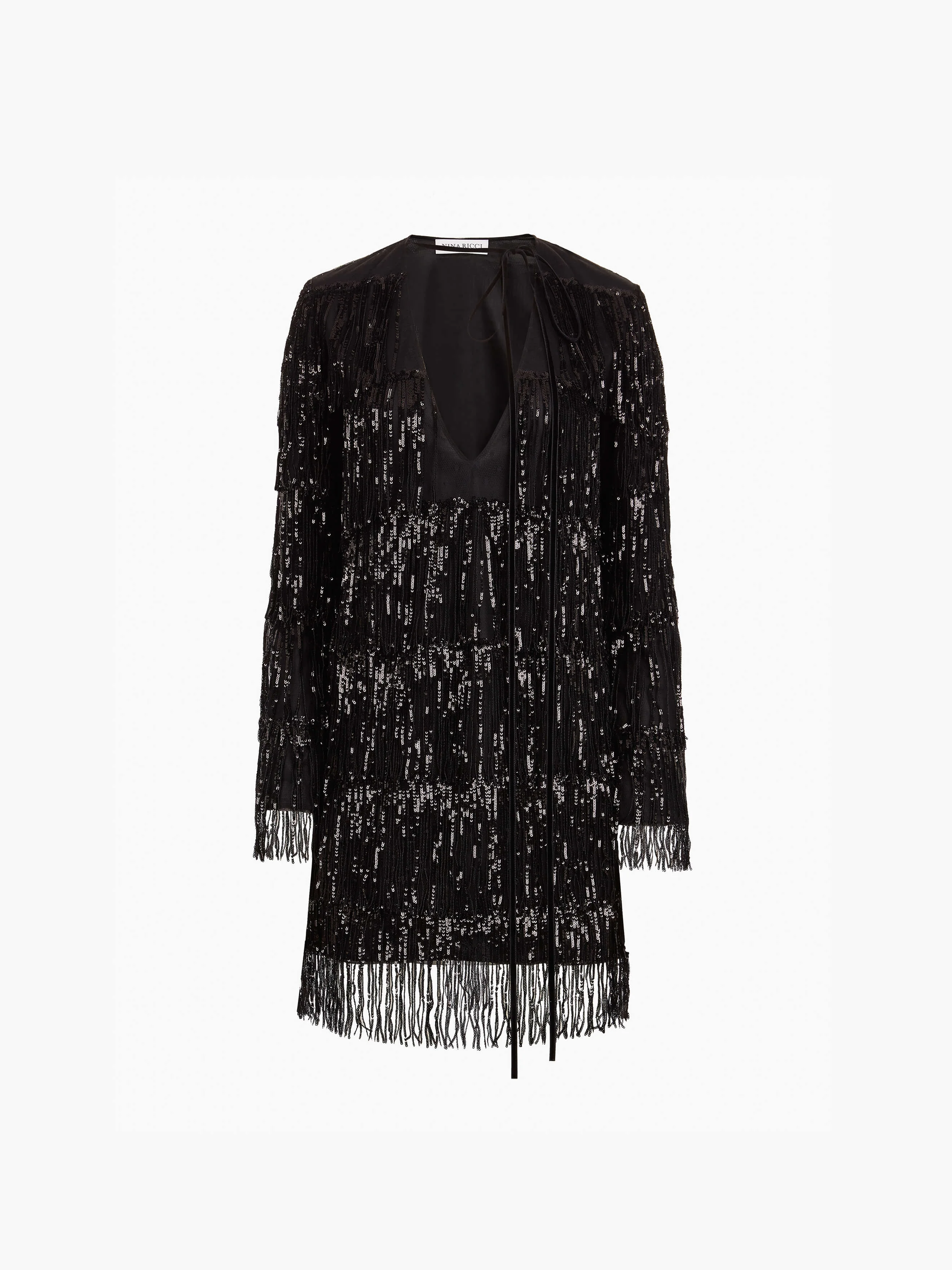 Mini Sequin Fringe Dress - 1