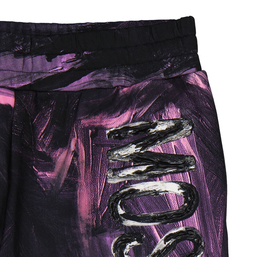 Moschino Men's Painted Effect Print Fleece Shorts - 7
