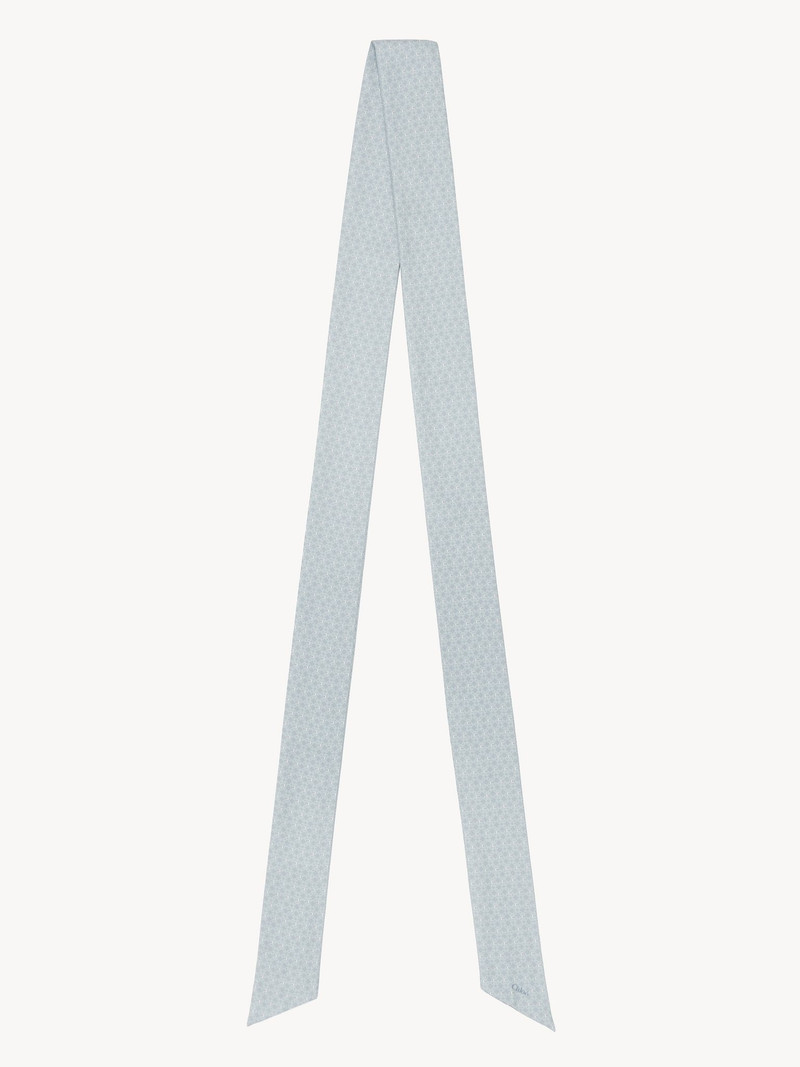THE CHLOÉ MINI TIE-PRINT BANDEAU SCARF IN SILK 1