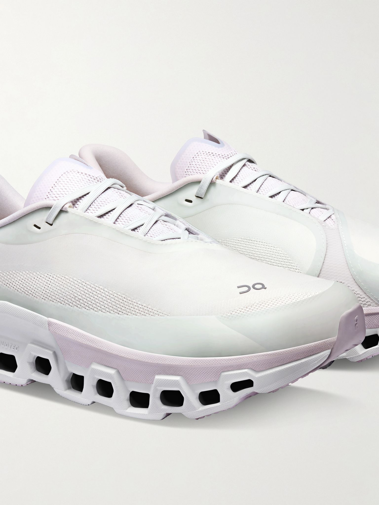 + POST ARCHIVE FACTION Cloudmonster 2 Rubber-Trimmed Mesh Running Sneakers White - 4