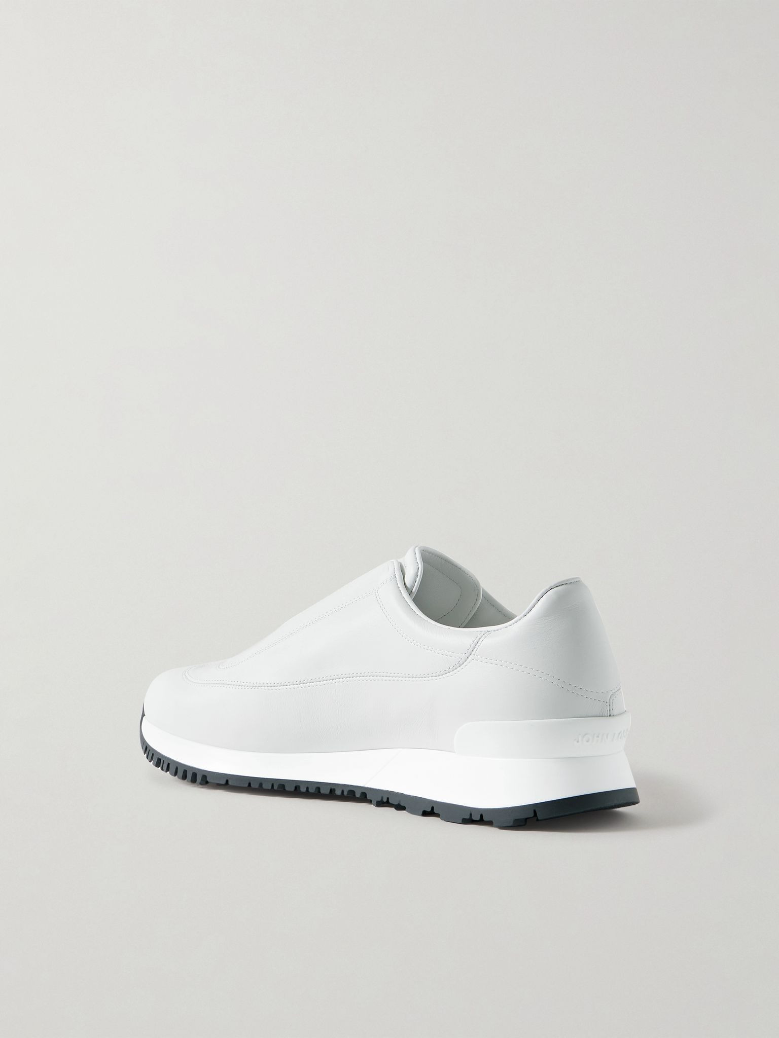 Lift Leather Slip-On Sneakers White - 4