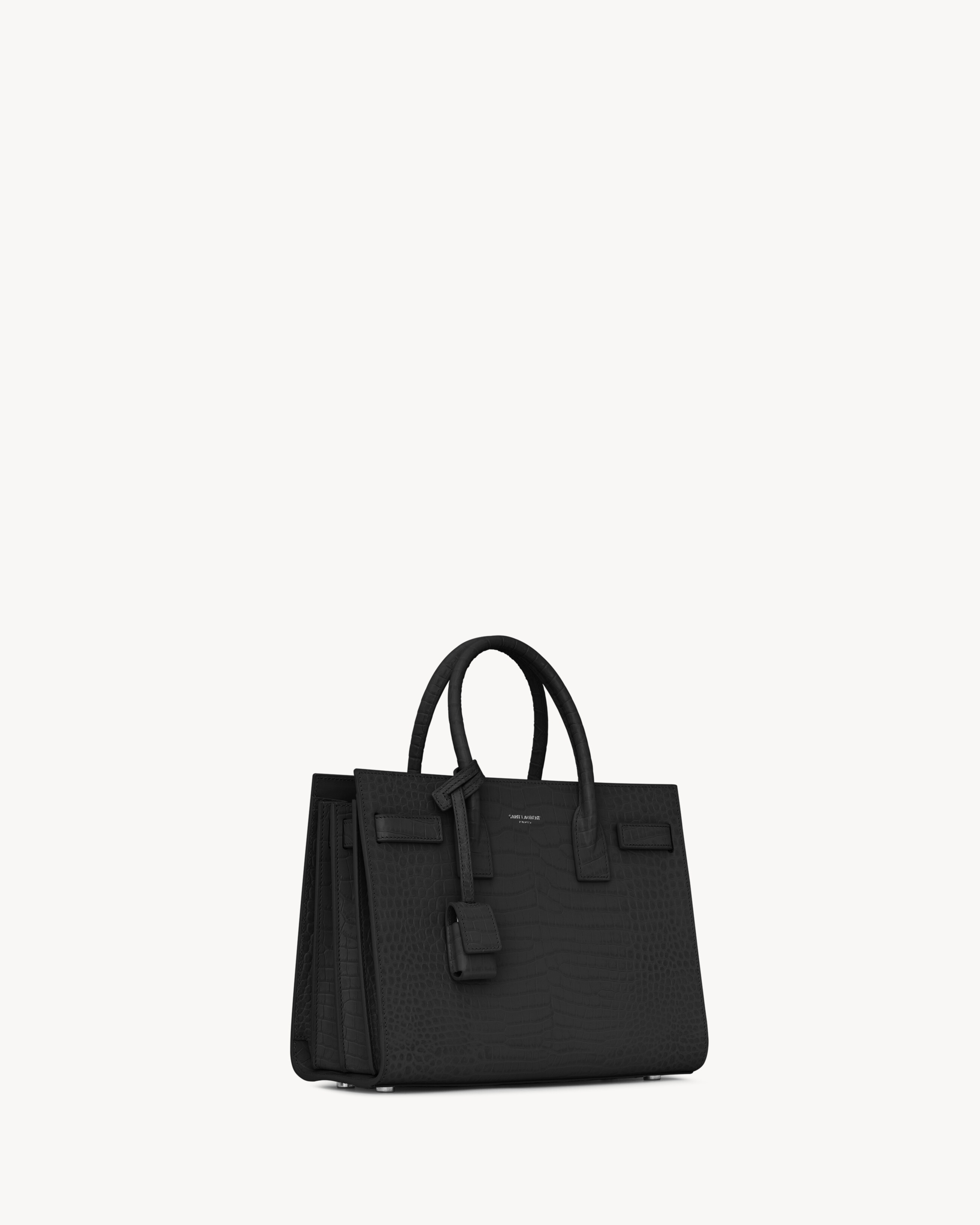 SAC DE JOUR IN CROCODILE-EMBOSSED LEATHER - BABY - 5