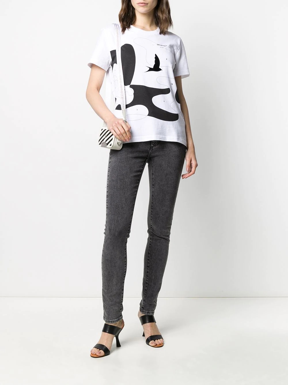 logo-print skinny jeans - 2