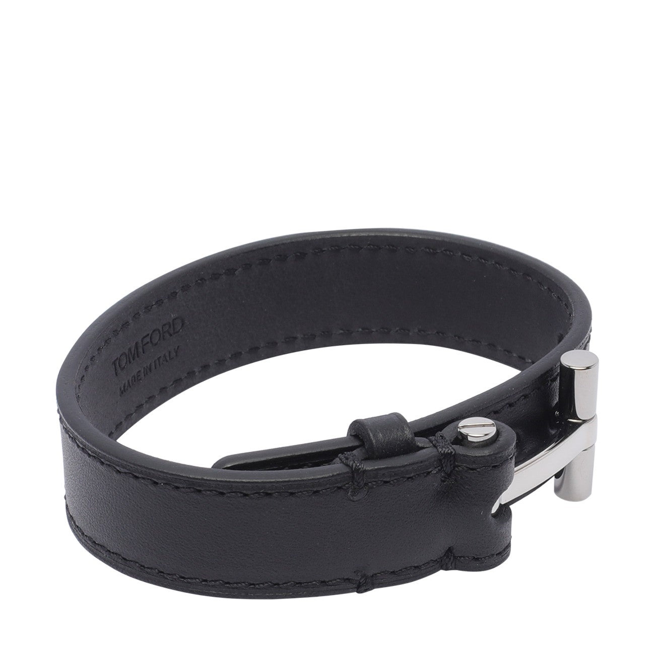 Tom Ford Men Leather T Bracelet - 2