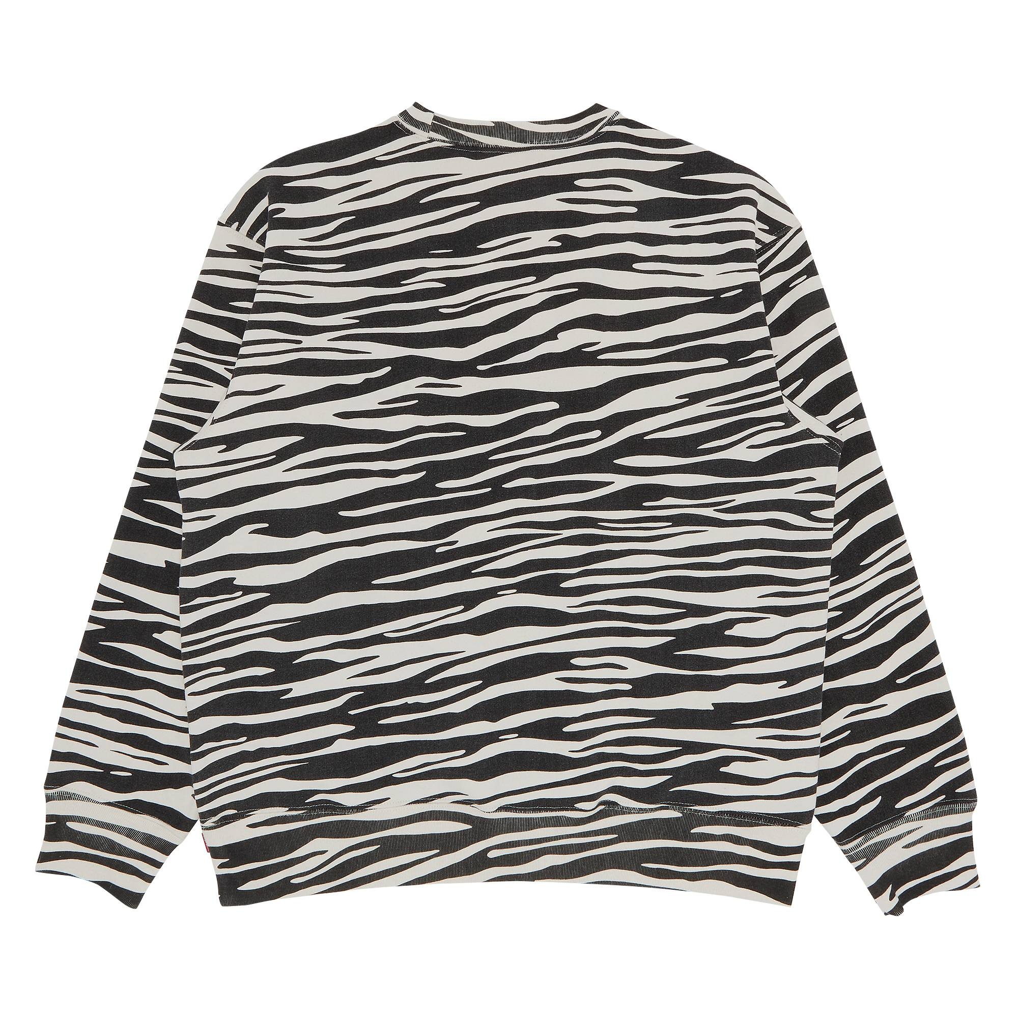 Supreme Box Logo Crewneck 'Zebra' - 2