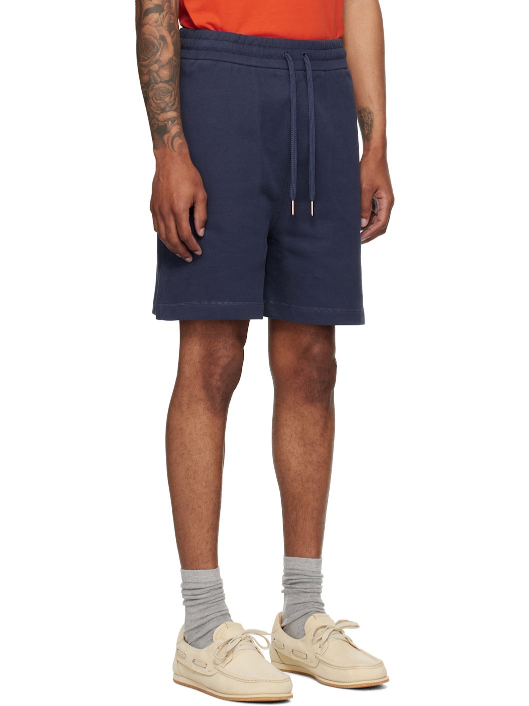 Moncler x Gilga Farm Navy Drawstring Shorts - 2