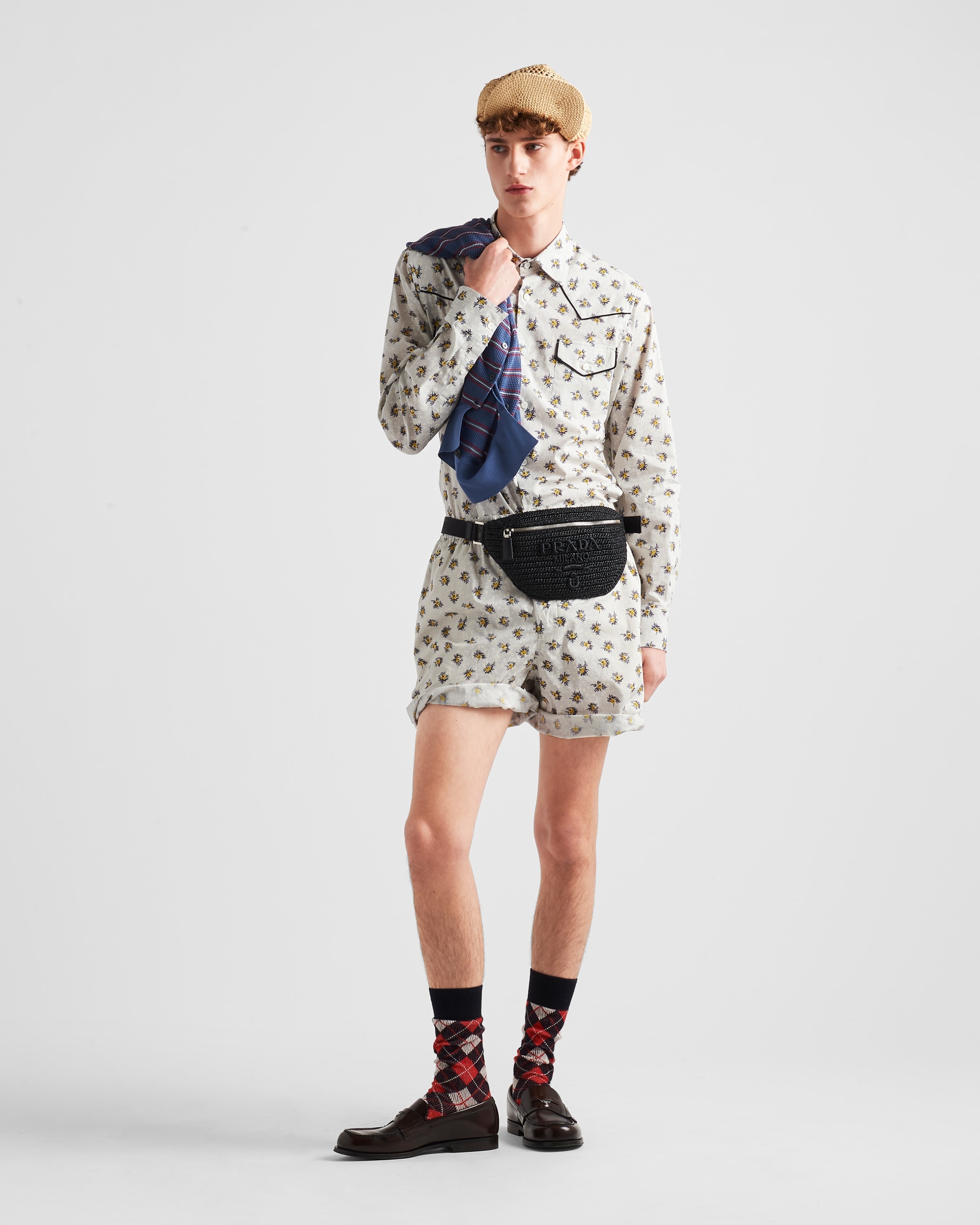 Printed cotton Bermudas - 2