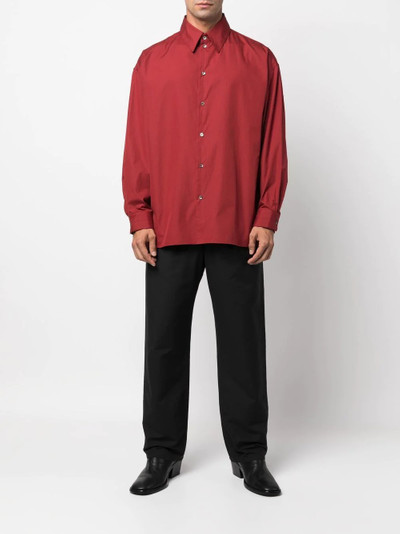 Lemaire oversize cotton shirt outlook