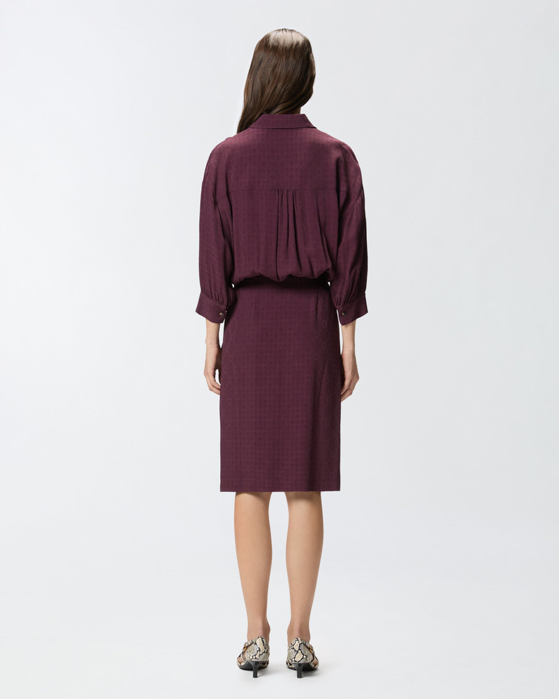 MIDI DRESS WITH SHIRT-STYLE TOP AND BELT 5