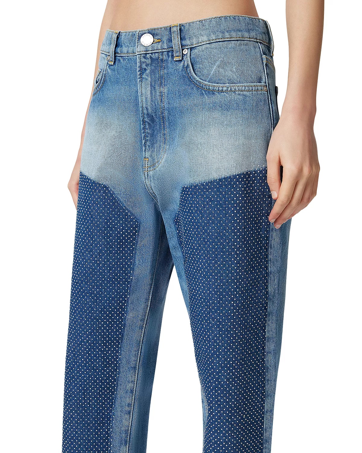 Rose Straight Leg Jeans in Mid Wash - 4