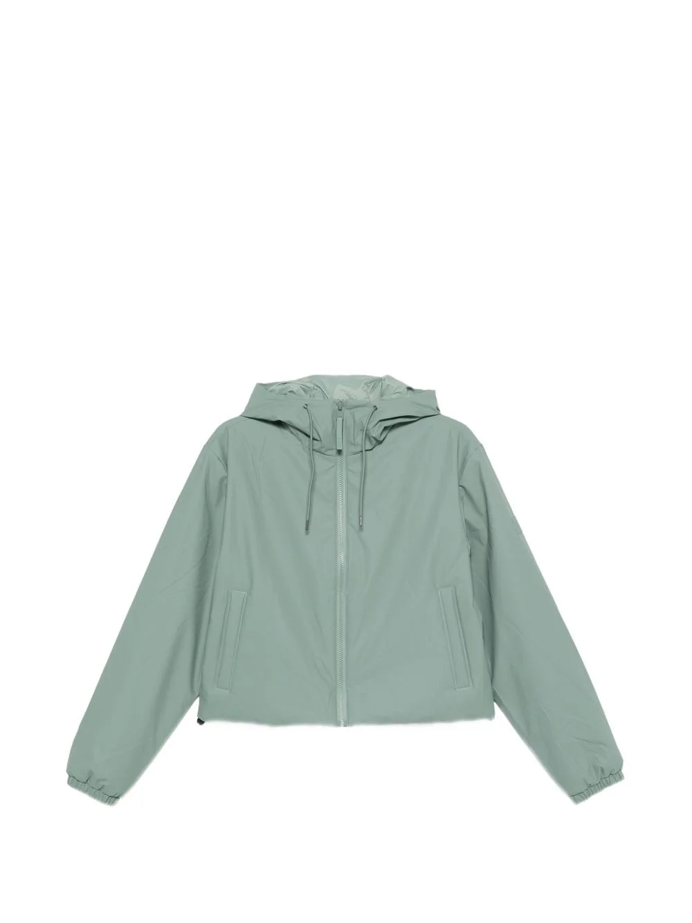 hooded drawstring jacket - 1