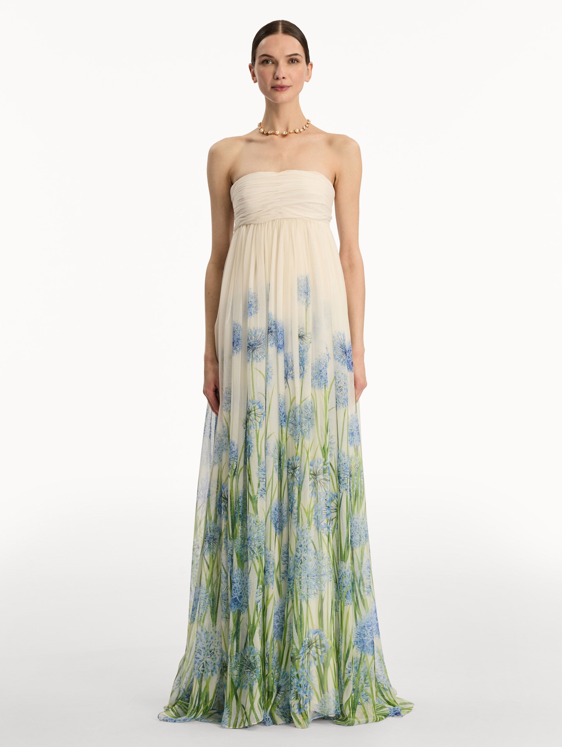 DEGRADÉ ALLIUM CHIFFON GOWN - 2