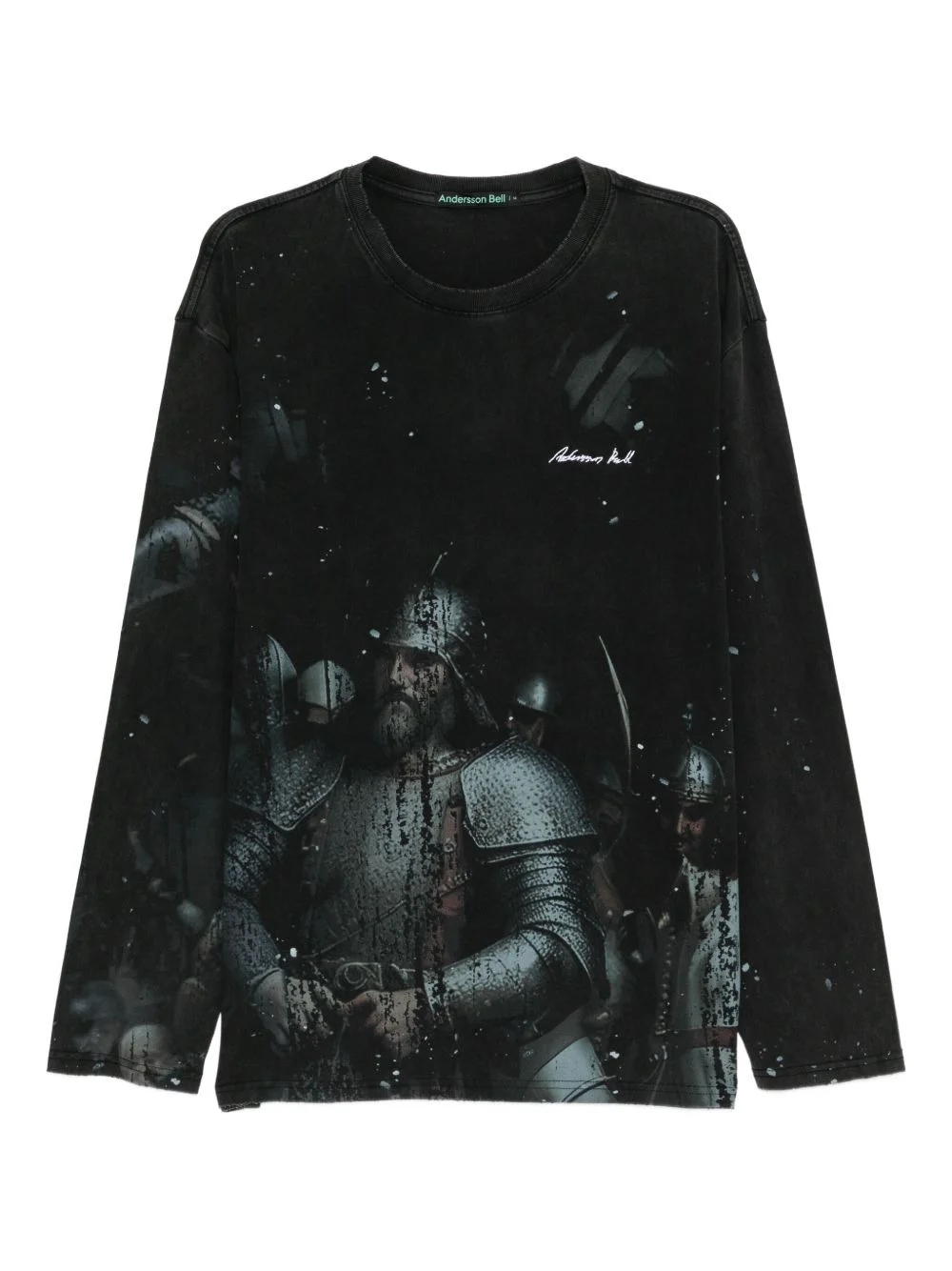knight-print T-shirt - 1