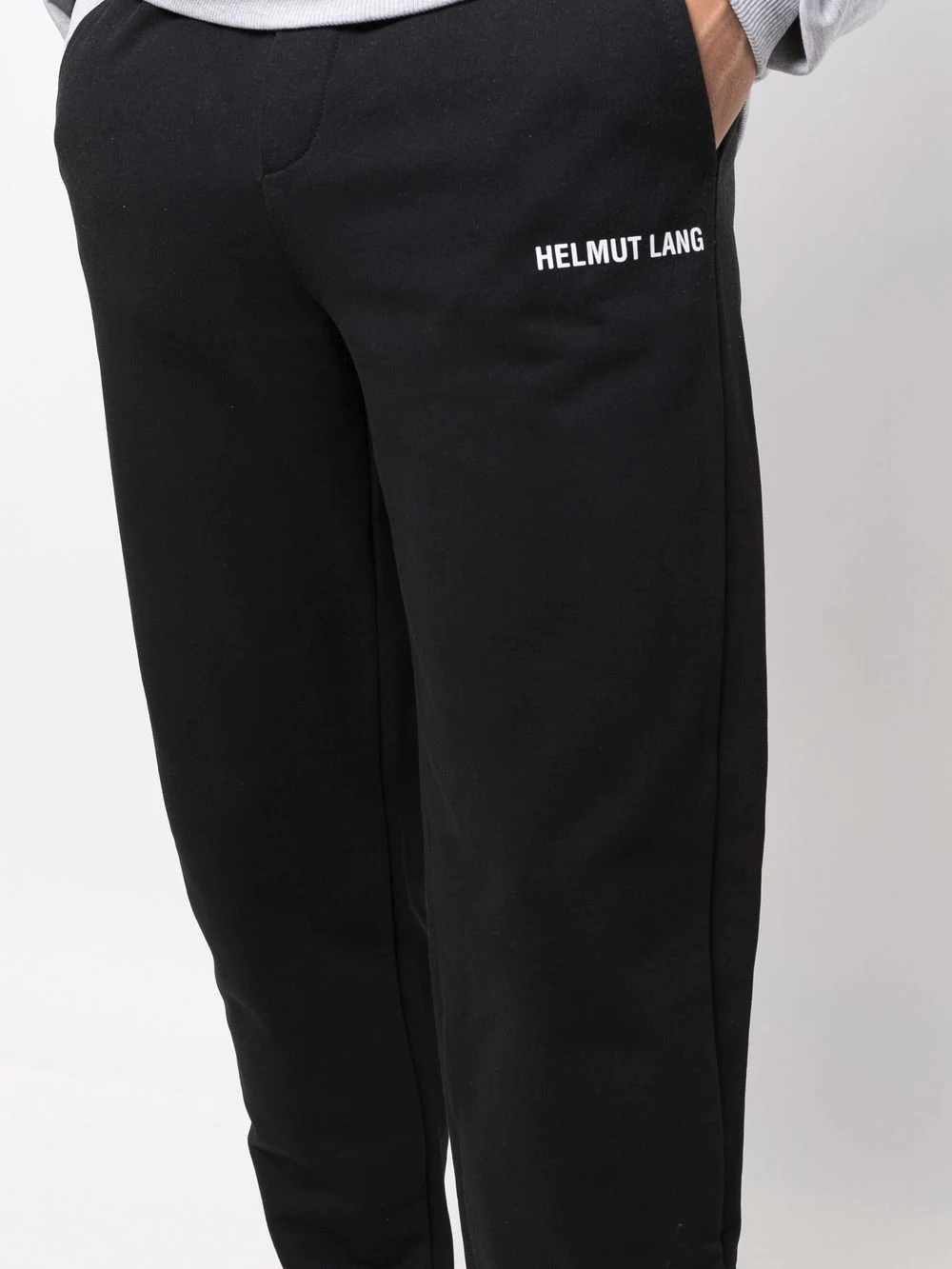 logo-print tapered track pants - 5