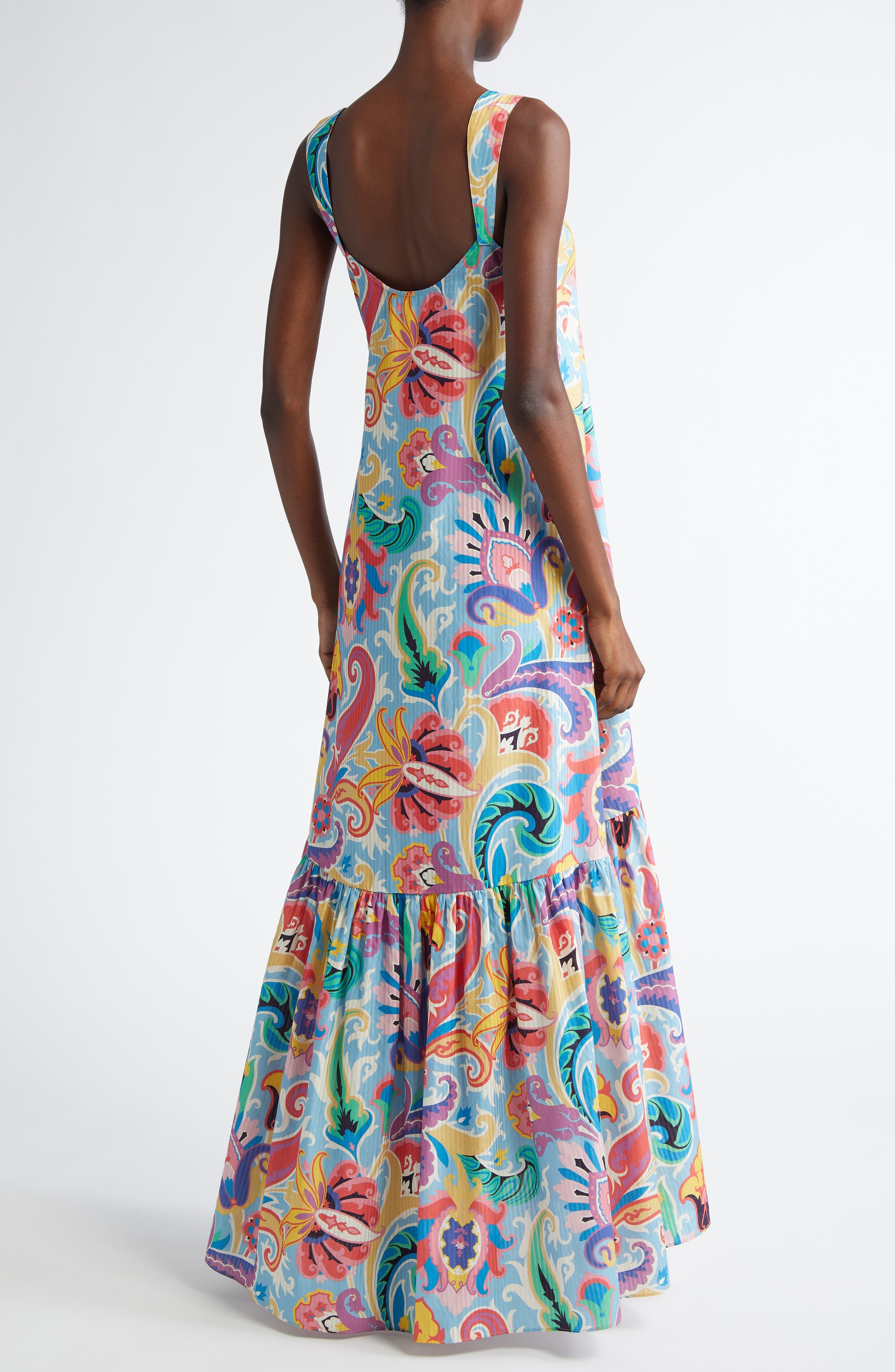 Etro Paisley Maxi Dress in Stampa F.do Blue at Nordstrom - 2