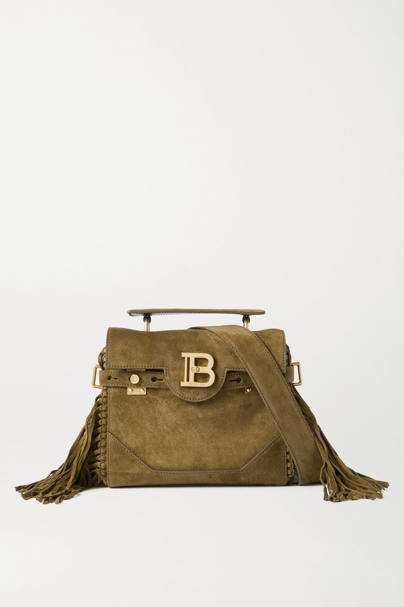 B-Buzz 19 fringed suede shoulder bag  - 1