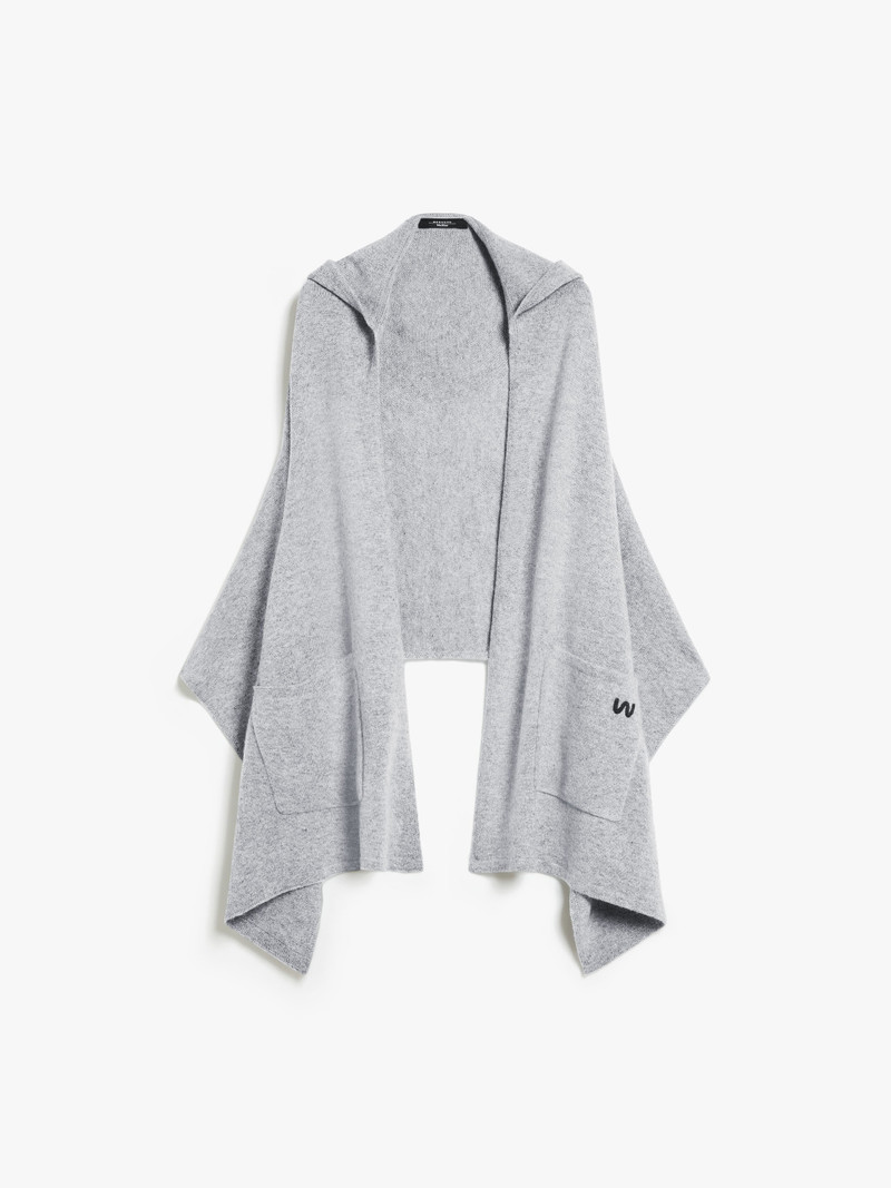 DELFINO Hooded cashmere shawl 1