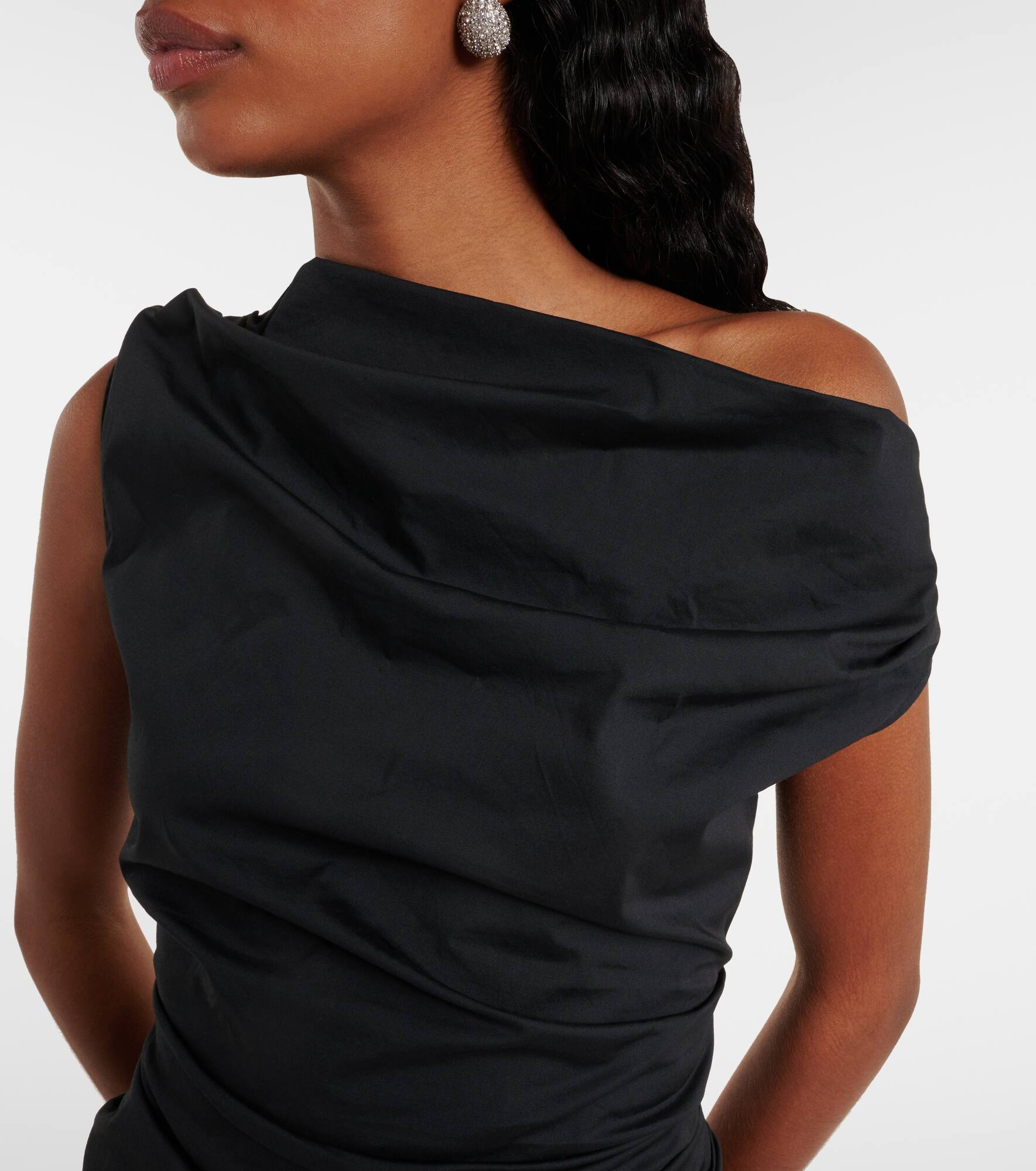 Phare ruched cotton poplin minidress - 4