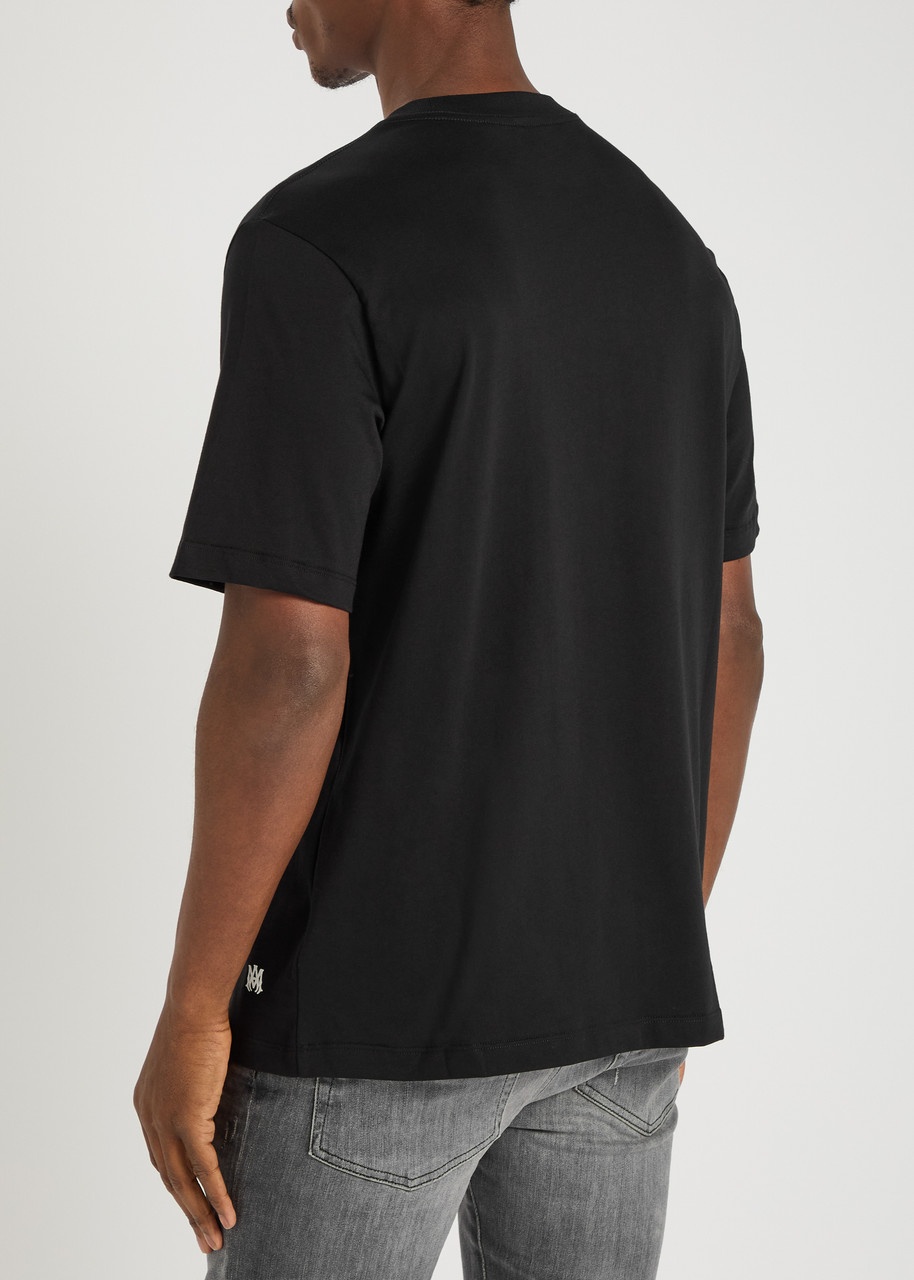 Amiri Staggered Logo Cotton T-shirt - 3