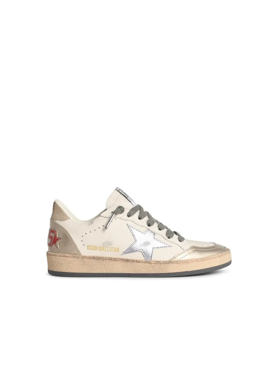 Golden Goose 'Ball-Star' White Leather Sneakers - 1