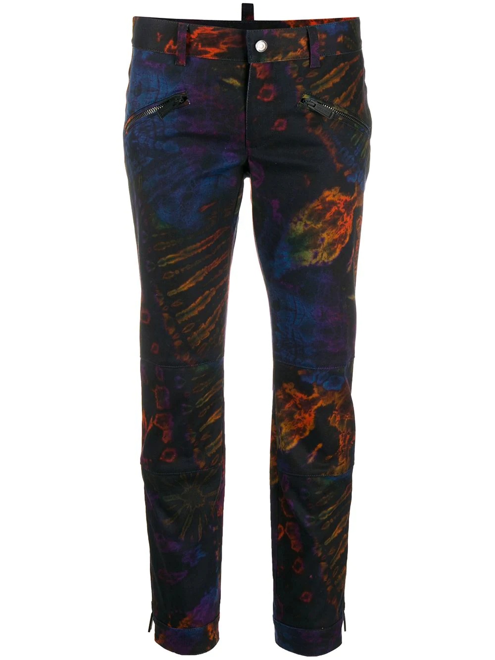 tie-dye cropped trousers - 1