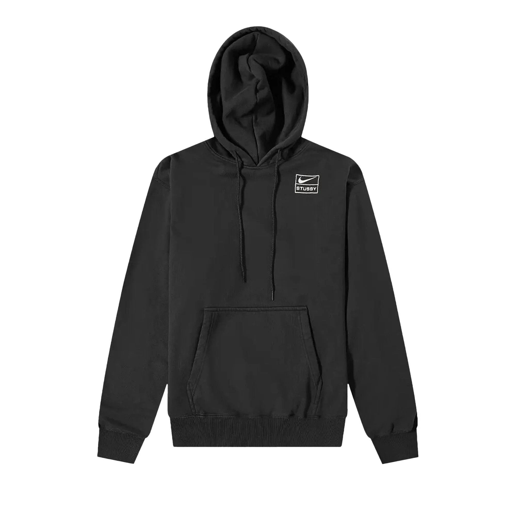 Nike x Stussy U NRG RA Stone Washed PO HD Hoodie 'Black' - 1
