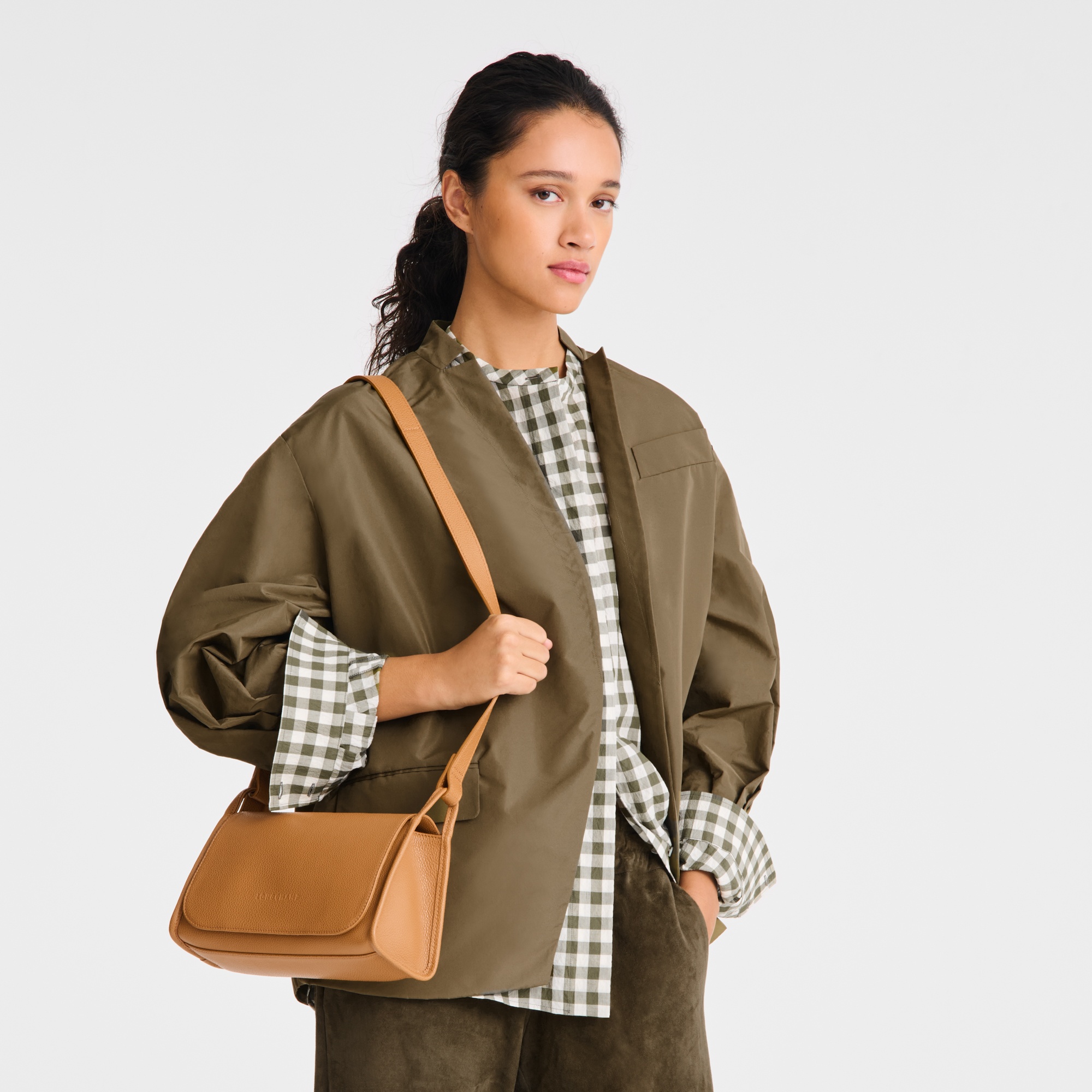Le Foulonné M Crossbody bag Walnut - Leather - 2
