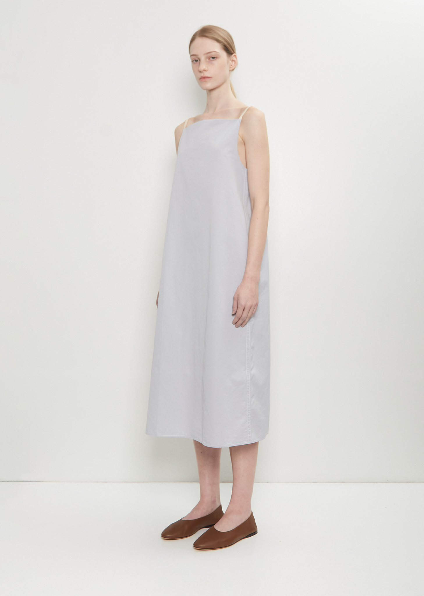 Matt Poplin Slip Dress - 4
