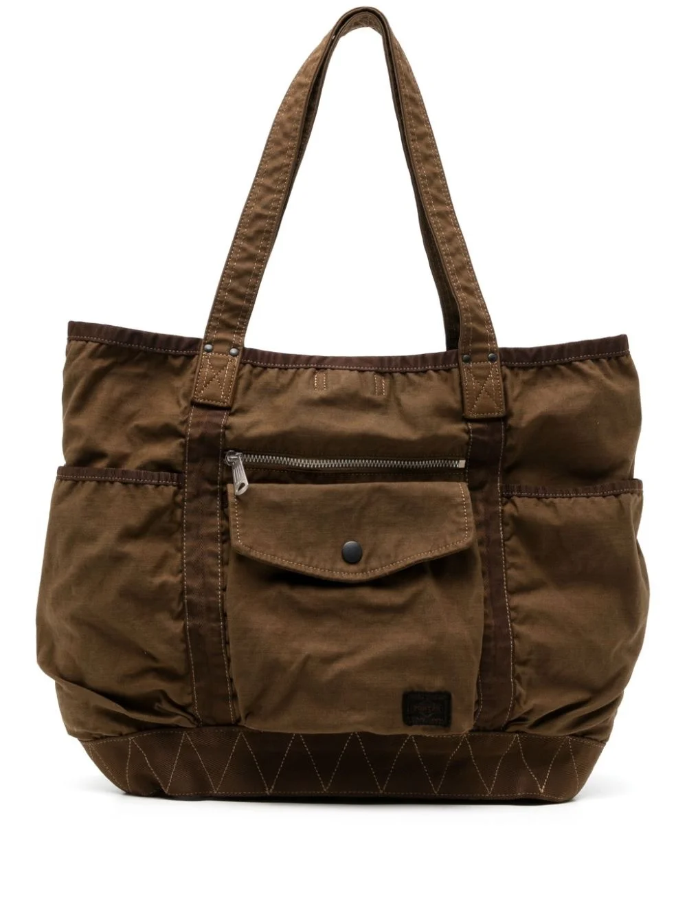 Crag panelled tote bag - 1