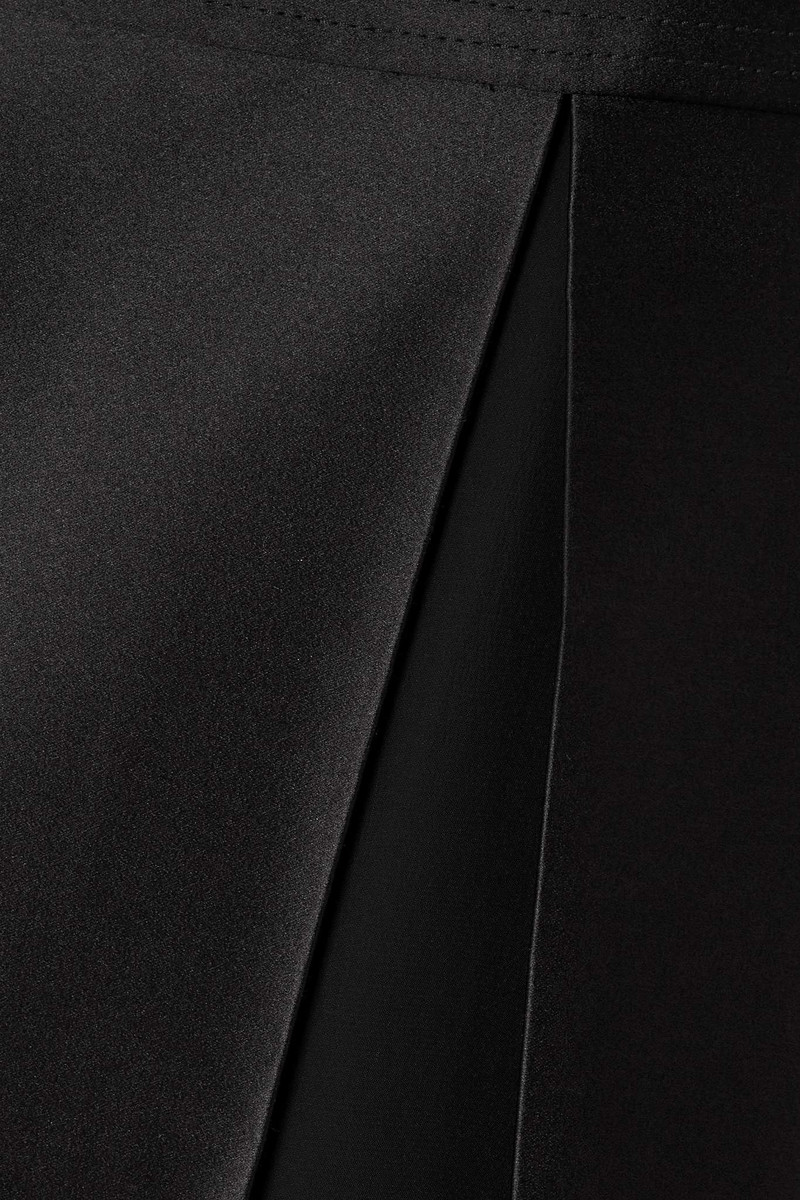 Love Parade belted duchesse-satin midi skirt 5