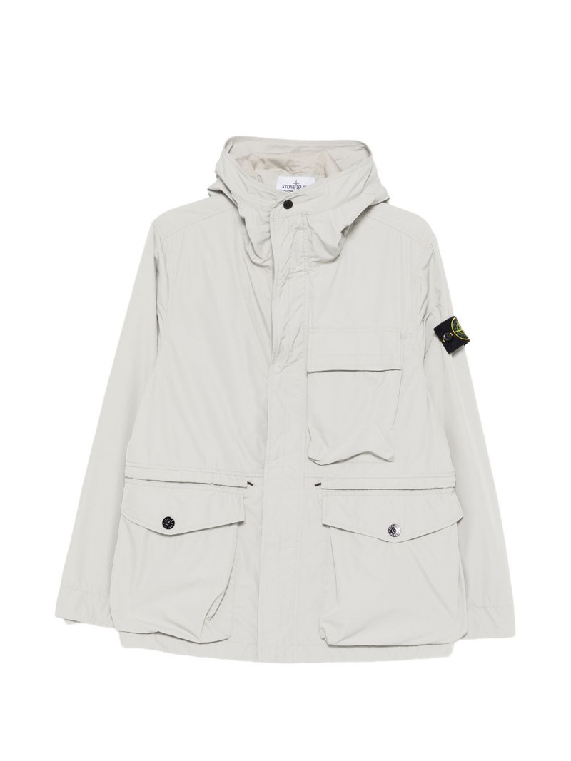 hooded chest-pocket jacket 1