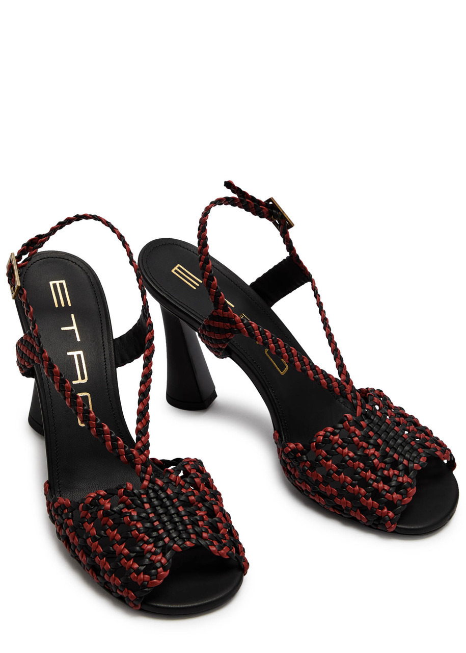 Etro 100 Woven Faux Leather Sandals - 3
