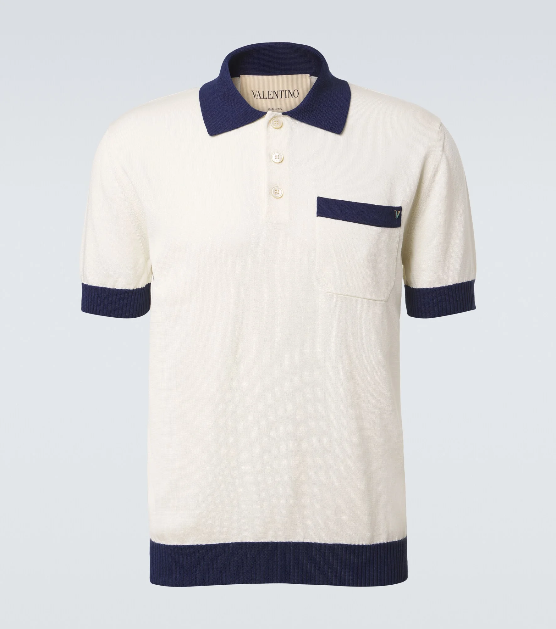 VGold cotton polo shirt - 1