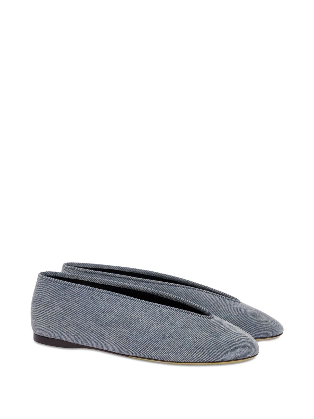 denim ballet flats - 2