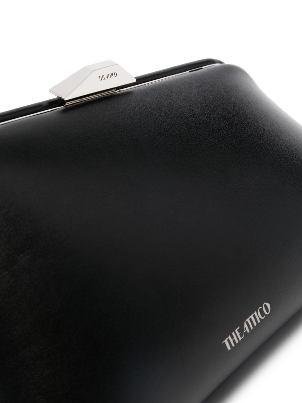 Midnight leather clutch bag - 4